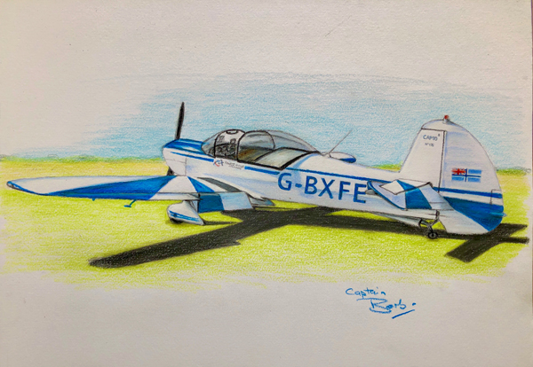Mudry Cap10B aerobatic aeroplane artwork