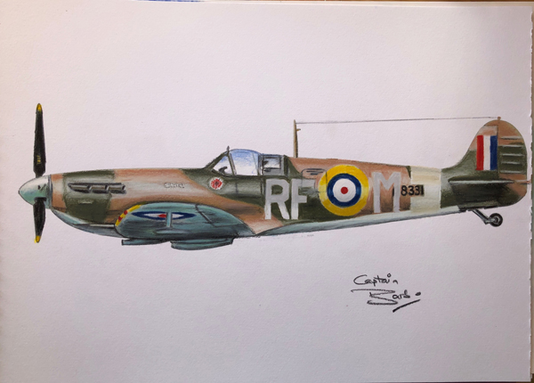 spitfire rfm painting large