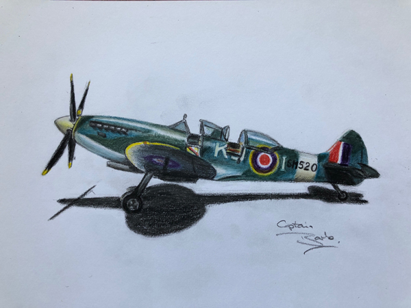 boultbee spitfire drawing