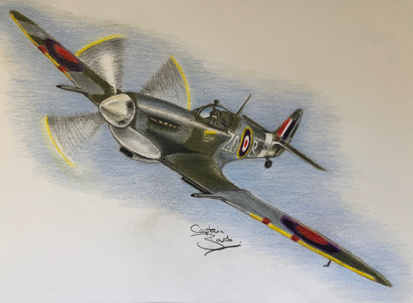 spitfire mh434 drawing