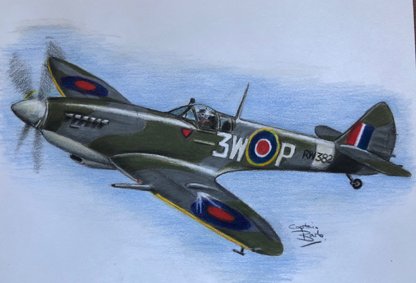 spitfire rw382 drawing