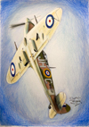 vertical flying Spitfire