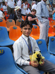 Lalit and Dudley at Mohali