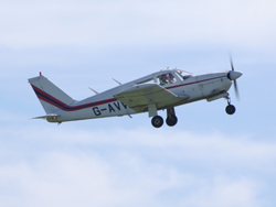 G-AVWU airborne