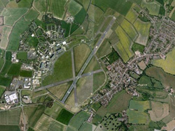 ariel view of cranfield